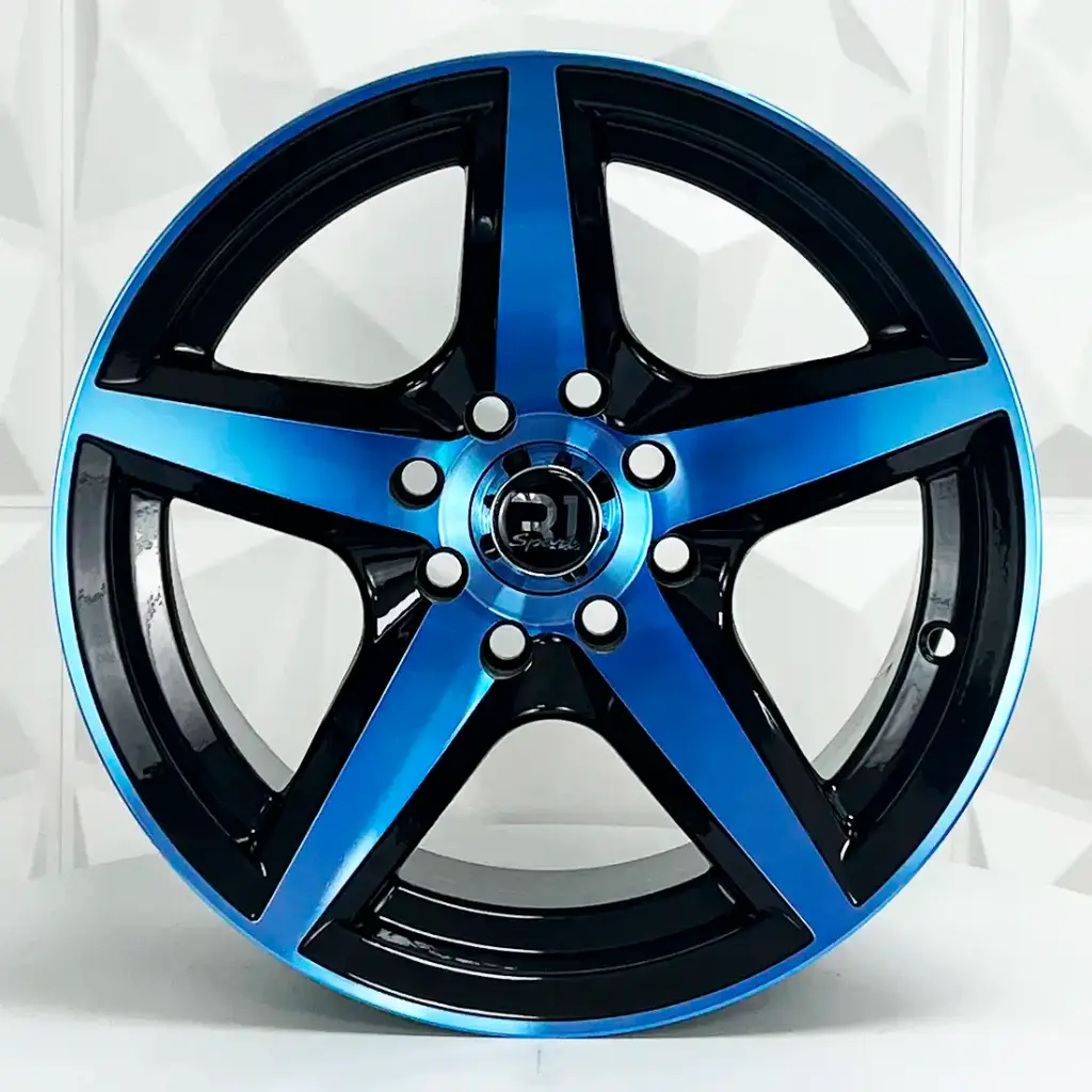 RIN 14X7.5 4-100/114.3 R1 SPORT 10131 BLACK MF BLUE COATING ET-12 CB73.1