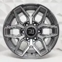RIN 15X8 6-139.7 R1 SPORT QC2043 GUNMETAL MACHINE FACE ET-10 CB106.1