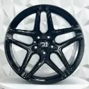 RIN 20X9 5-114.3 R1 SPORT QC1812 GLOSS BLACK ET25 CB73.1